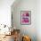 All Things Through Christ (pink)-null-Framed Art Print displayed on a wall