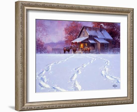 All Tracks Lead Home for the Holidays-Jack Sorenson-Framed Art Print