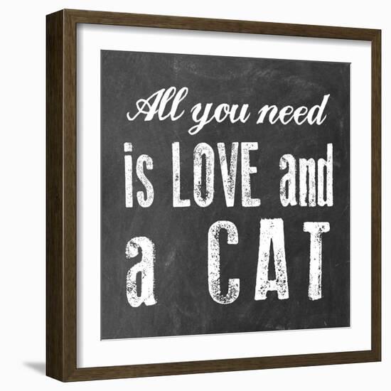 All You Need Cat-Erin Clark-Framed Giclee Print