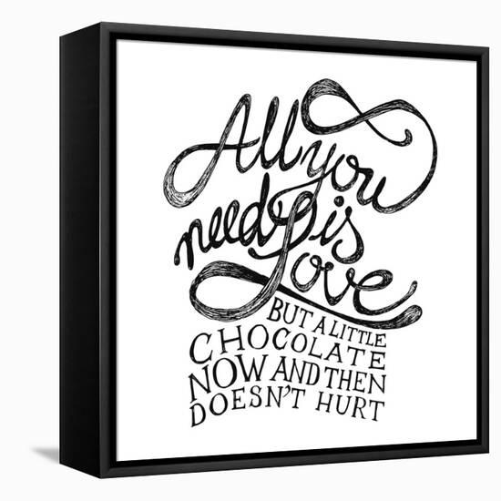 All You Need Is Love and Chocolate-ONiONAstudio-Framed Stretched Canvas