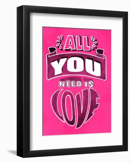 All You Need Is Love - Tommy Human Cartoon Print-Tommy Human-Framed Art Print