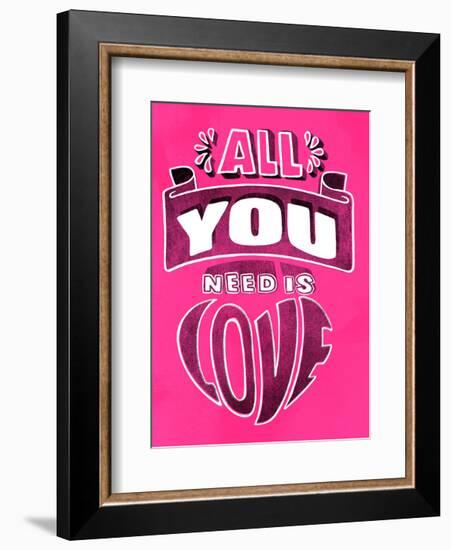 All You Need Is Love - Tommy Human Cartoon Print-Tommy Human-Framed Art Print