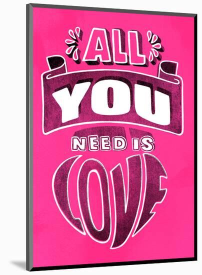 All You Need Is Love - Tommy Human Cartoon Print-Tommy Human-Mounted Art Print