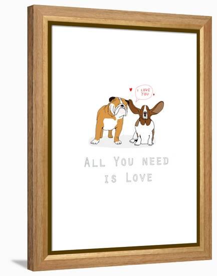 All You Need Is Love-Hanna Melin-Framed Premier Image Canvas