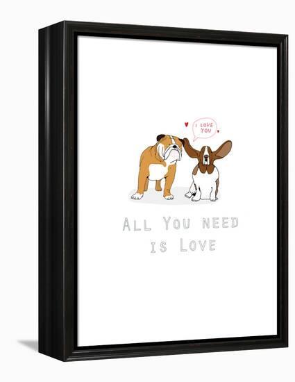All You Need Is Love-Hanna Melin-Framed Premier Image Canvas