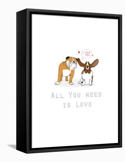 All You Need Is Love-Hanna Melin-Framed Premier Image Canvas