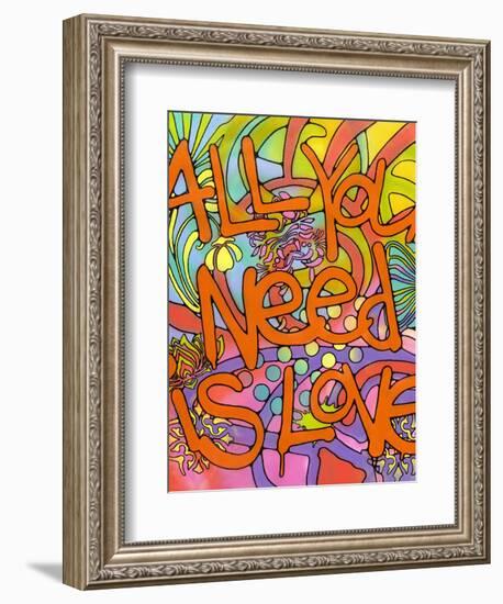 All you need is love-Dean Russo- Exclusive-Framed Giclee Print