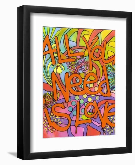 All you need is love-Dean Russo- Exclusive-Framed Giclee Print