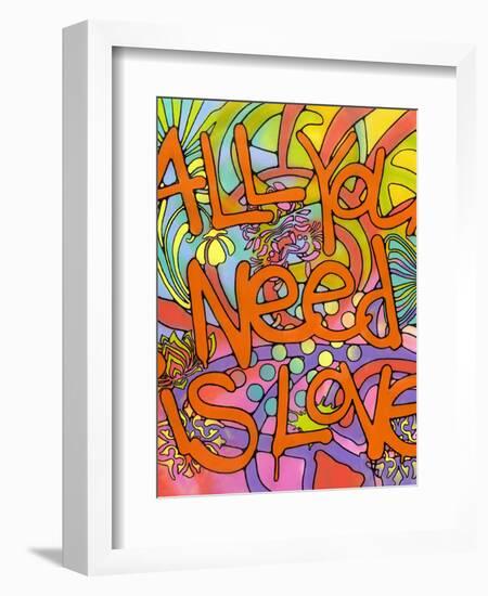 All you need is love-Dean Russo- Exclusive-Framed Giclee Print