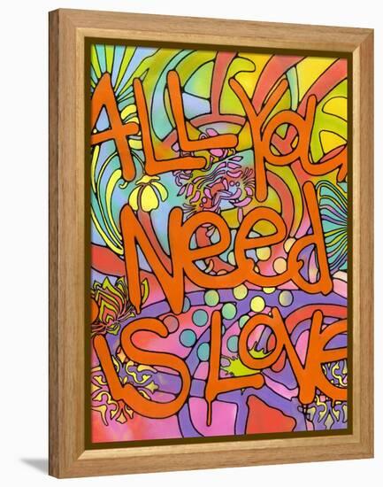 All you need is love-Dean Russo- Exclusive-Framed Premier Image Canvas