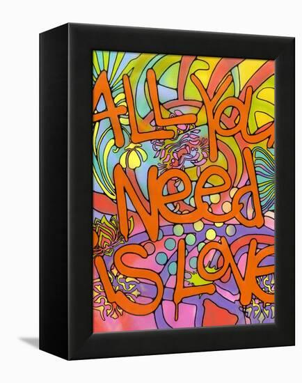 All you need is love-Dean Russo- Exclusive-Framed Premier Image Canvas