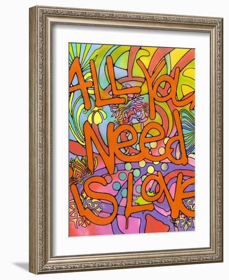 All you need is love-Dean Russo- Exclusive-Framed Giclee Print