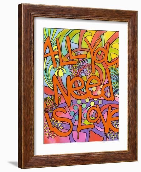 All you need is love-Dean Russo- Exclusive-Framed Giclee Print