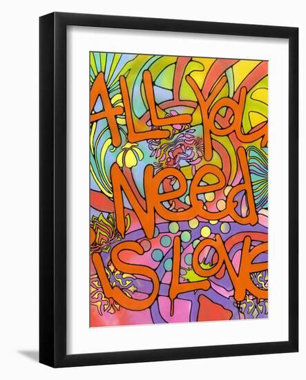 All you need is love-Dean Russo- Exclusive-Framed Giclee Print