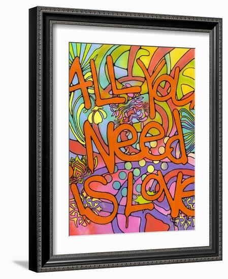 All you need is love-Dean Russo- Exclusive-Framed Giclee Print