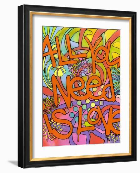 All you need is love-Dean Russo- Exclusive-Framed Giclee Print