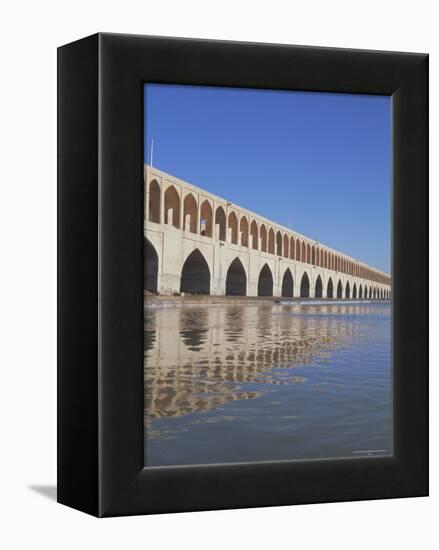 Allahverdi Khan Bridge River, Isfahan, Middle East-Robert Harding-Framed Premier Image Canvas
