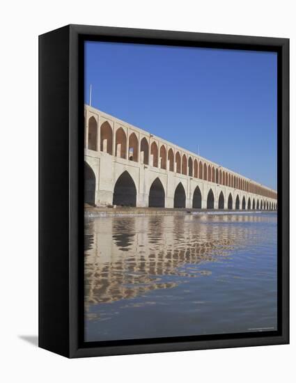 Allahverdi Khan Bridge River, Isfahan, Middle East-Robert Harding-Framed Premier Image Canvas