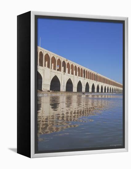 Allahverdi Khan Bridge River, Isfahan, Middle East-Robert Harding-Framed Premier Image Canvas