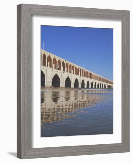 Allahverdi Khan Bridge River, Isfahan, Middle East-Robert Harding-Framed Photographic Print