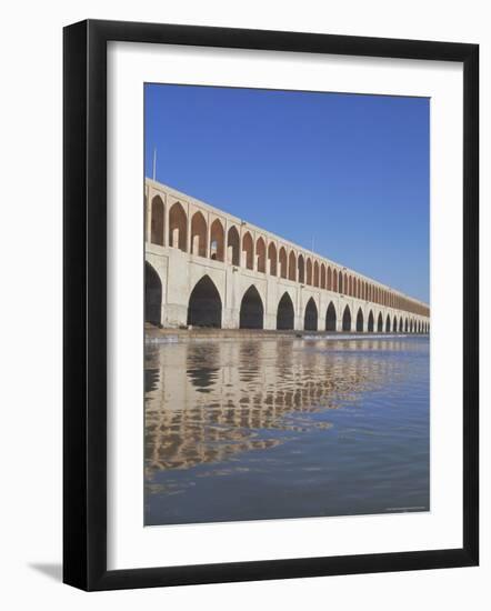 Allahverdi Khan Bridge River, Isfahan, Middle East-Robert Harding-Framed Photographic Print