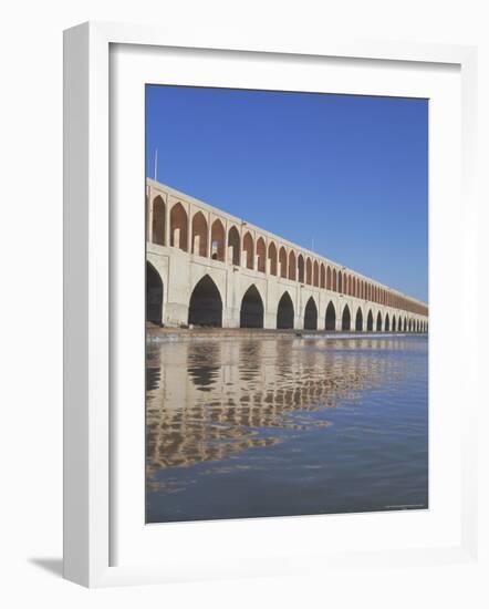 Allahverdi Khan Bridge River, Isfahan, Middle East-Robert Harding-Framed Photographic Print