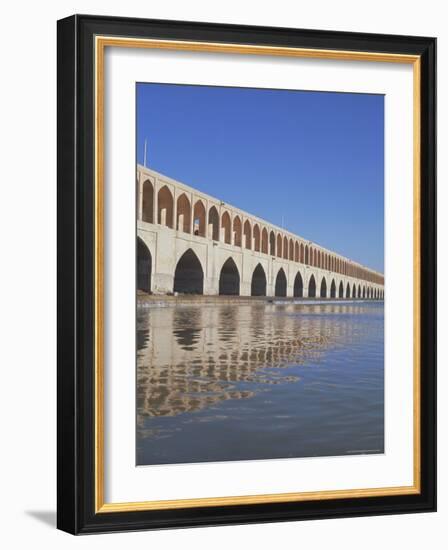 Allahverdi Khan Bridge River, Isfahan, Middle East-Robert Harding-Framed Photographic Print