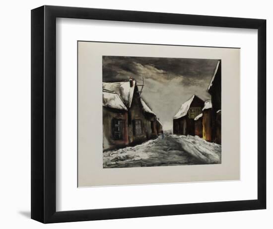 Allainville Sous la Neige, 1946-Maurice De Vlaminck-Framed Collectable Print