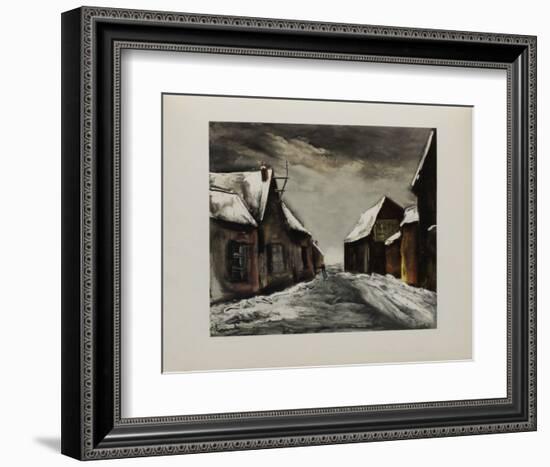 Allainville Sous la Neige, 1946-Maurice De Vlaminck-Framed Collectable Print