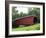 Allaman Covered Bridge in Henderson County, north of Nauvoo, Illinois, USA-Gayle Harper-Framed Photographic Print