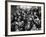 Allan Jay Lerner and Frederick Loewe with Crowd After "My Fair Lady" in Mark Hellinger Theater-Gordon Parks-Framed Premium Photographic Print