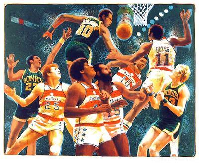 Basketball in Palm Springs V1 posters & prints by drdigitaldesign - Printler