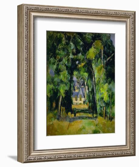 Allee a Chantilly-Avenue at Chantilly, 1888 Canvas, 75 x 63 cm.-Paul Cezanne-Framed Giclee Print