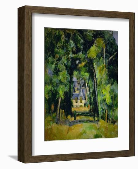 Allee a Chantilly-Avenue at Chantilly, 1888 Canvas, 75 x 63 cm.-Paul Cezanne-Framed Giclee Print