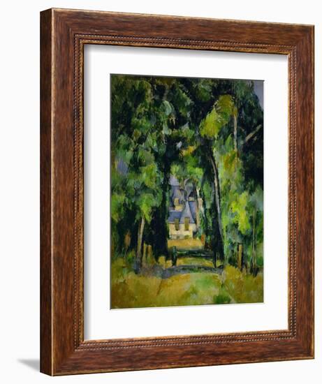 Allee a Chantilly-Avenue at Chantilly, 1888 Canvas, 75 x 63 cm.-Paul Cezanne-Framed Giclee Print