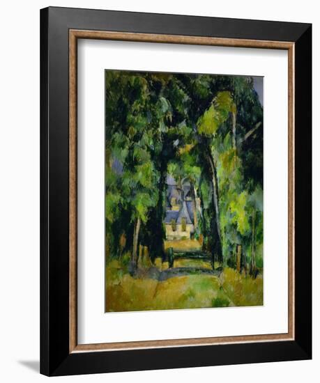 Allee a Chantilly-Avenue at Chantilly, 1888 Canvas, 75 x 63 cm.-Paul Cezanne-Framed Giclee Print