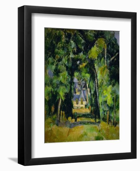 Allee a Chantilly-Avenue at Chantilly, 1888 Canvas, 75 x 63 cm.-Paul Cezanne-Framed Giclee Print