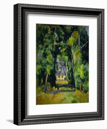 Allee a Chantilly-Avenue at Chantilly, 1888 Canvas, 75 x 63 cm.-Paul Cezanne-Framed Giclee Print