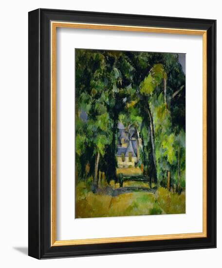 Allee a Chantilly-Avenue at Chantilly, 1888 Canvas, 75 x 63 cm.-Paul Cezanne-Framed Giclee Print