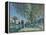 Allée de peupliers aux environs de Moret-sur-Loing-Alfred Sisley-Framed Premier Image Canvas