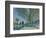 Allée de peupliers aux environs de Moret-sur-Loing-Alfred Sisley-Framed Giclee Print