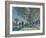 Allée de peupliers aux environs de Moret-sur-Loing-Alfred Sisley-Framed Giclee Print