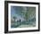 Allée de peupliers aux environs de Moret-sur-Loing-Alfred Sisley-Framed Giclee Print