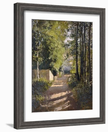 Allee sous-bois en Normandie, 1882-Gustave Caillebotte-Framed Giclee Print