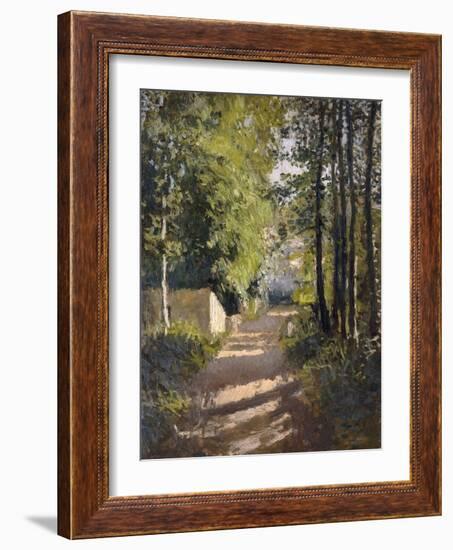 Allee sous-bois en Normandie, 1882-Gustave Caillebotte-Framed Giclee Print