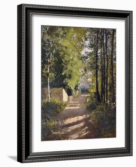 Allee sous-bois en Normandie, 1882-Gustave Caillebotte-Framed Giclee Print