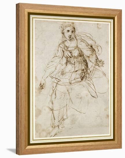 Allegorical Figure of Theology-Raphael-Framed Premier Image Canvas