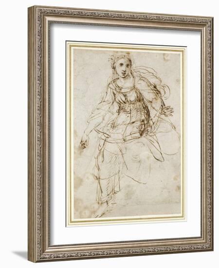 Allegorical Figure of Theology-Raphael-Framed Giclee Print