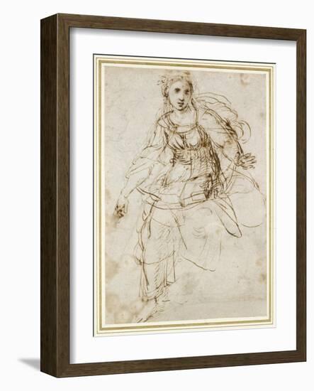 Allegorical Figure of Theology-Raphael-Framed Giclee Print