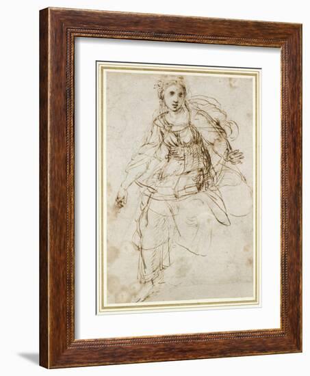 Allegorical Figure of Theology-Raphael-Framed Giclee Print